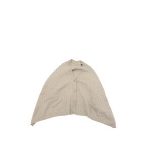 Vince Women's Round Neck Cable-Knit Cashmere Sweater Shawl Beige One Size